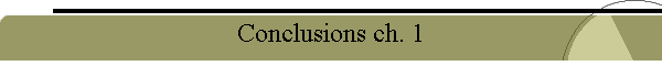 Conclusions ch. 1