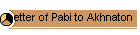 Letter of Pabi to Akhnaton