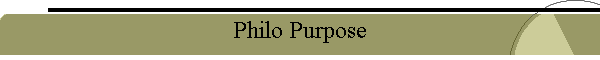 Philo Purpose