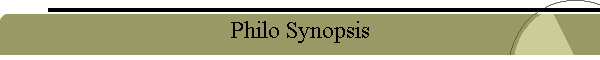 Philo Synopsis