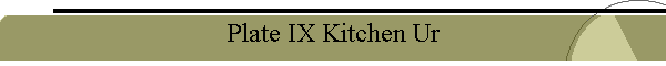 Plate IX Kitchen Ur