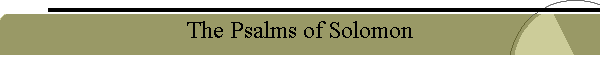 The Psalms of Solomon
