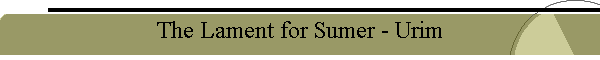 The Lament for Sumer - Urim